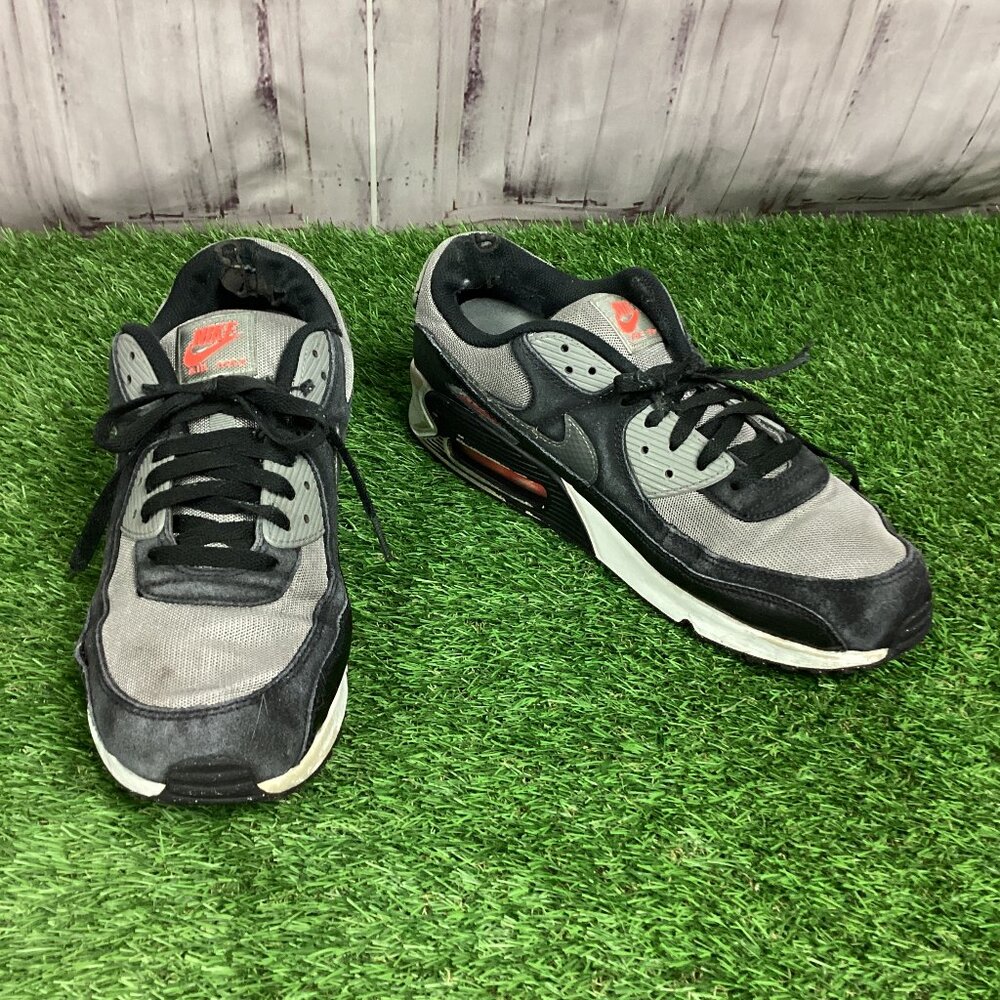 Nike Air Max 90 Black Grey ow Top Shoes Sneakers 12